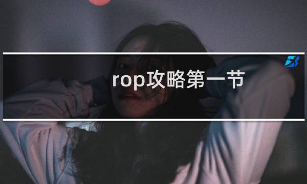 rop攻略第一节