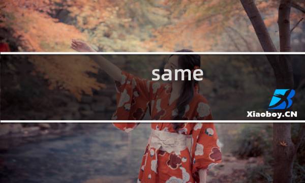 same as(same)