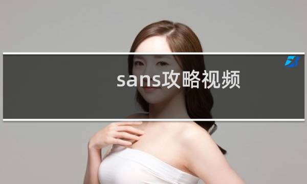 sans攻略视频