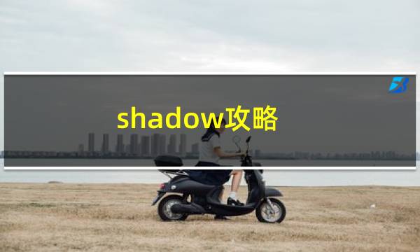shadow攻略