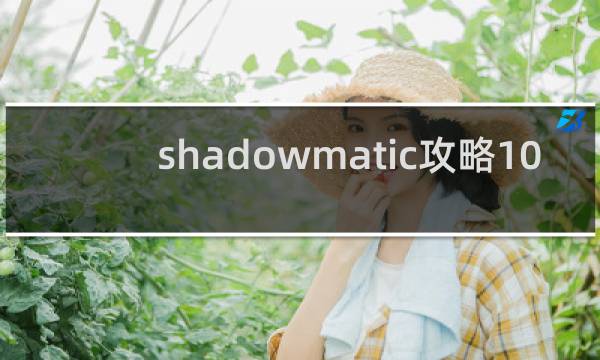 shadowmatic攻略10.8