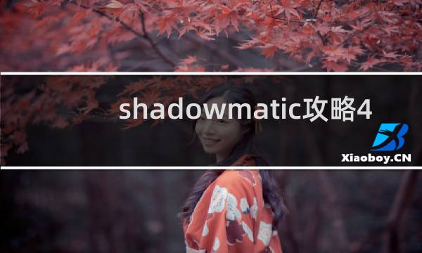 shadowmatic攻略4