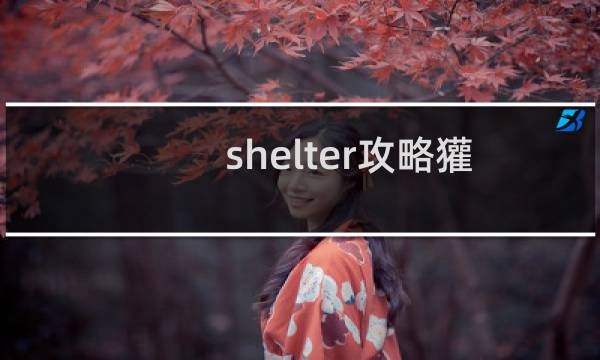 shelter攻略獾
