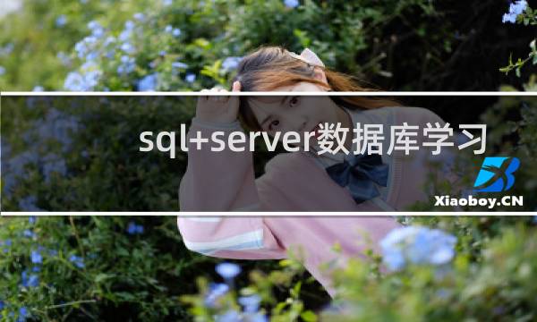 sql+server数据库学习