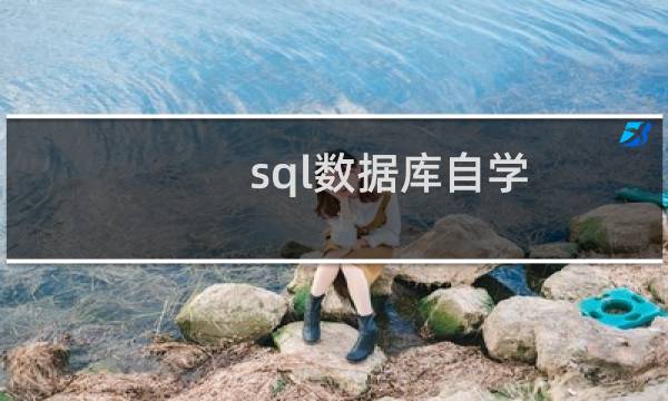 sql数据库自学