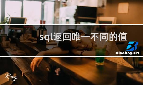 sql返回唯一不同的值