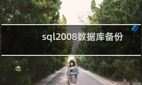 sql2008数据库备份