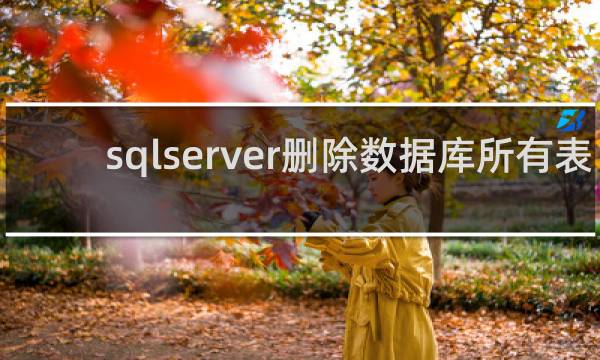 sqlserver删除数据库所有表