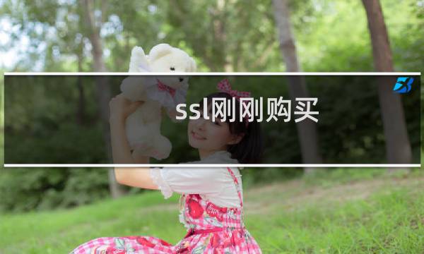 ssl刚刚购买 请给予后续处理