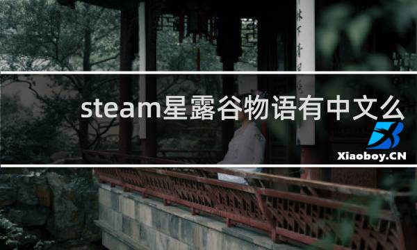 steam星露谷物语有中文么