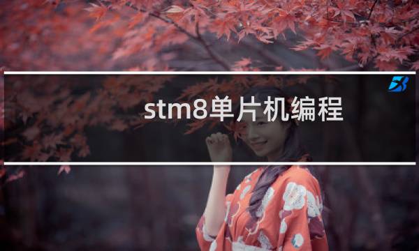 stm8单片机编程