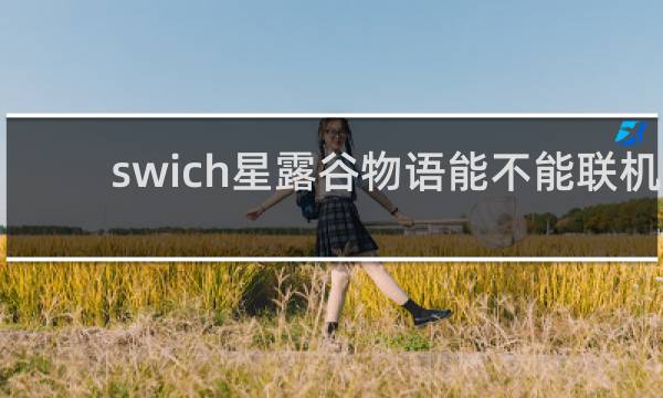 swich星露谷物语能不能联机