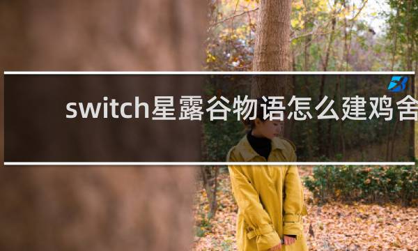 switch星露谷物语怎么建鸡舍