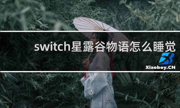 switch星露谷物语怎么睡觉
