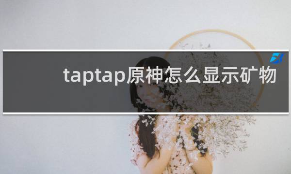 taptap原神怎么显示矿物