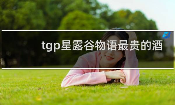 tgp星露谷物语最贵的酒