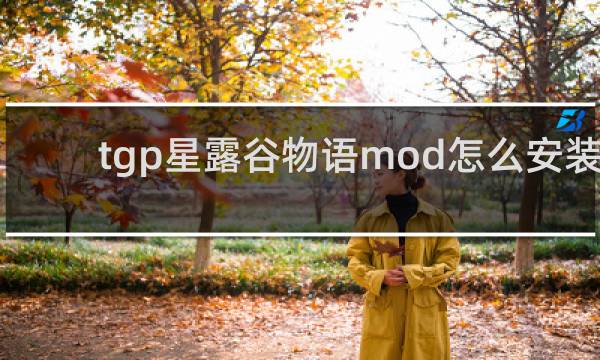 tgp星露谷物语mod怎么安装