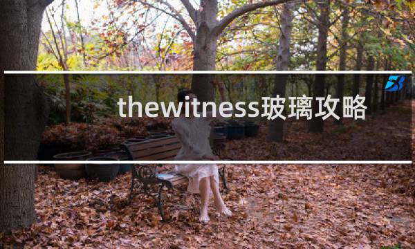 thewitness玻璃攻略