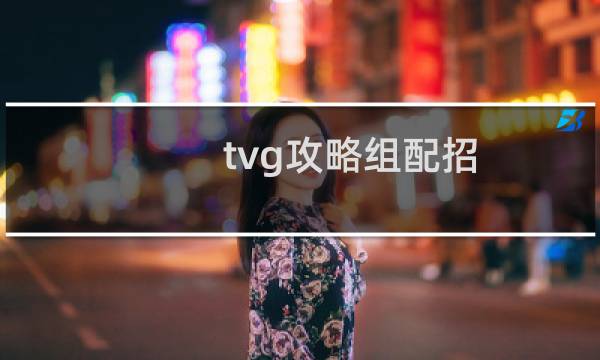 tvg攻略组配招
