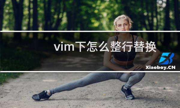 vim下怎么整行替换
