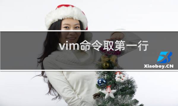 vim命令取第一行