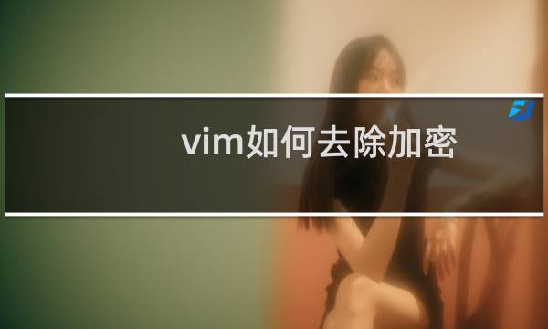 vim如何去除加密