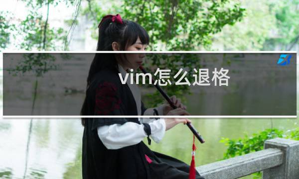 vim怎么退格