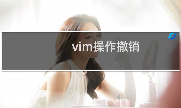 vim操作撤销