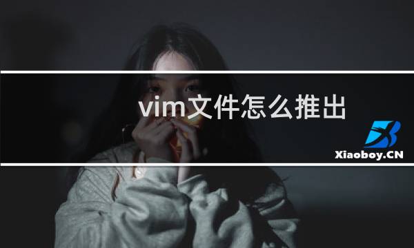 vim文件怎么推出