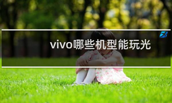 vivo哪些机型能玩光遇