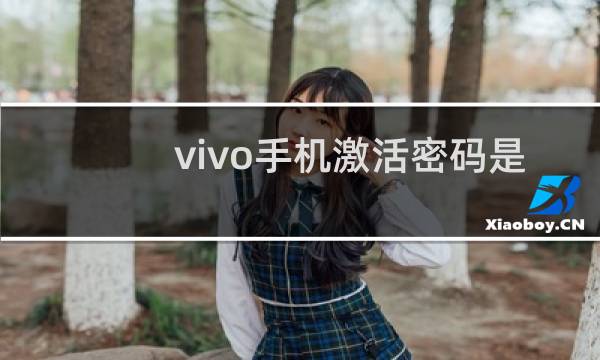 vivo手机激活密码是多少