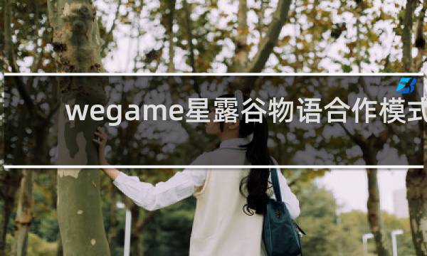 wegame星露谷物语合作模式