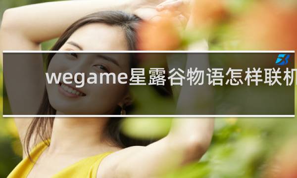 wegame星露谷物语怎样联机