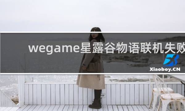 wegame星露谷物语联机失败