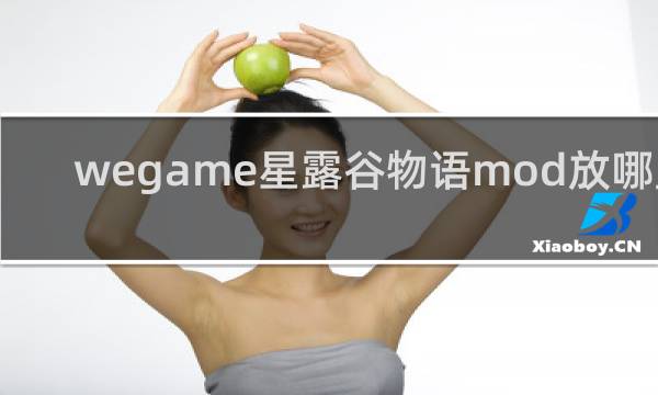 wegame星露谷物语mod放哪里
