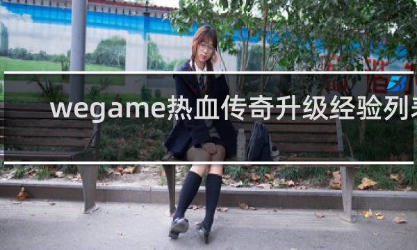 wegame热血传奇升级经验列表