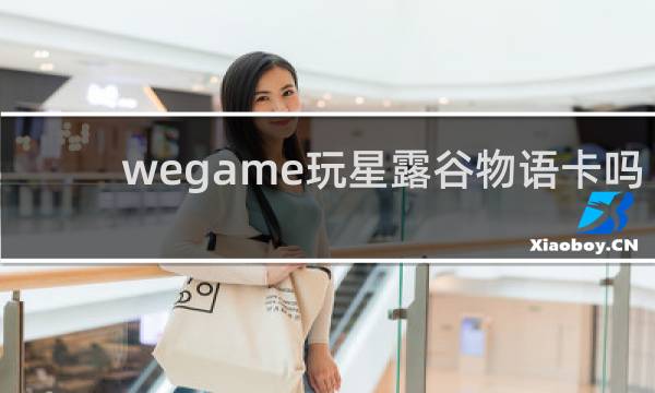wegame玩星露谷物语卡吗
