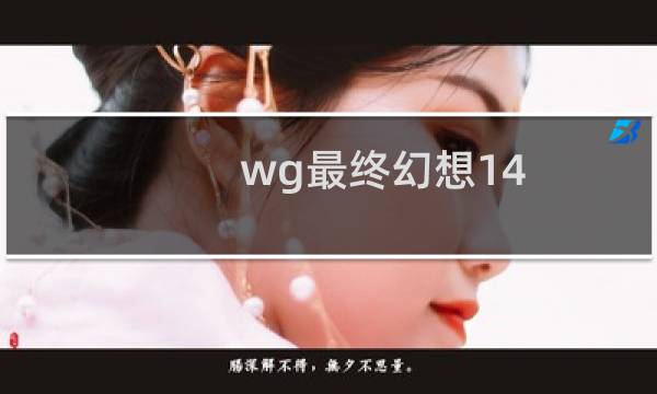 wg最终幻想14