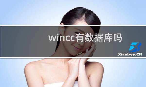 wincc有数据库吗