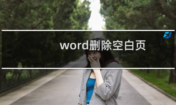 word删除空白页？word删除整页？怎么删除一页？