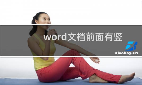 word文档前面有竖线怎么办
