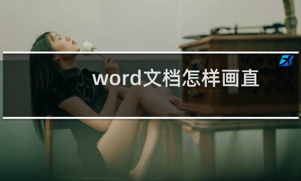 word文档怎样画直线