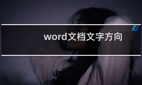 word文档文字方向怎么改成竖的