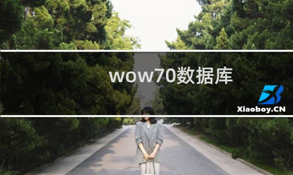 wow70数据库