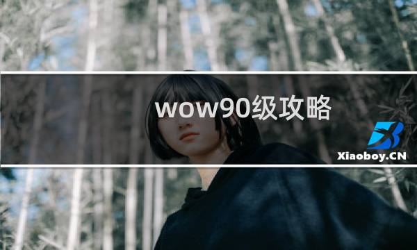 wow90级攻略