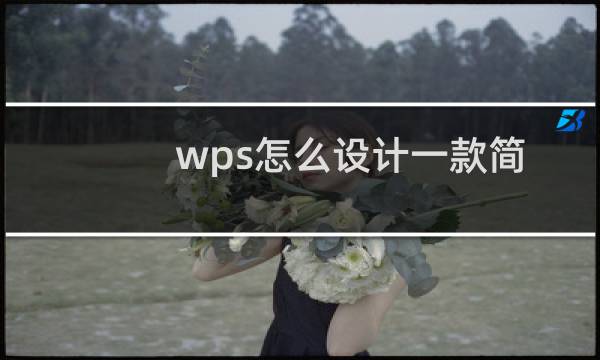 wps怎么设计一款简约的简历?