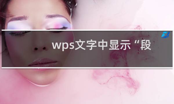wps文字中显示“段落标记”标记