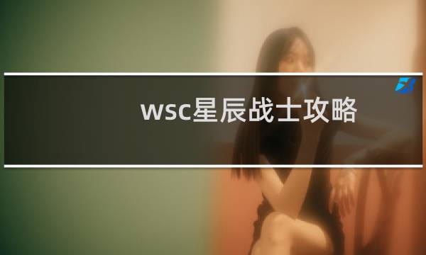 wsc星辰战士攻略