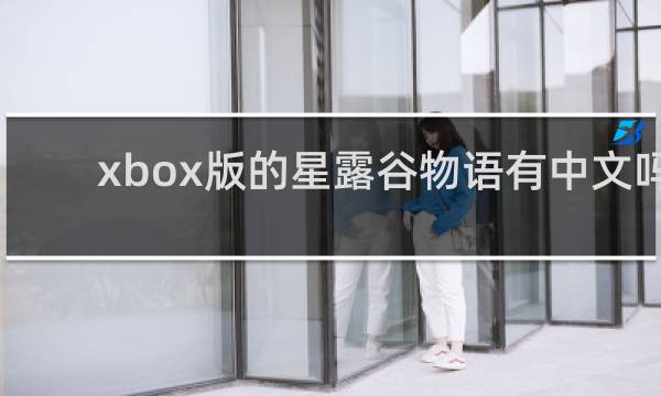 xbox版的星露谷物语有中文吗