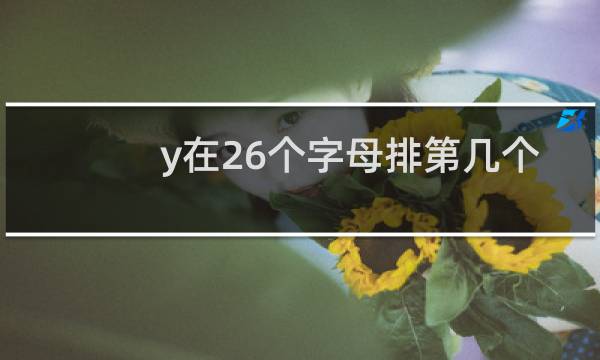 y在26个字母排第几个图片